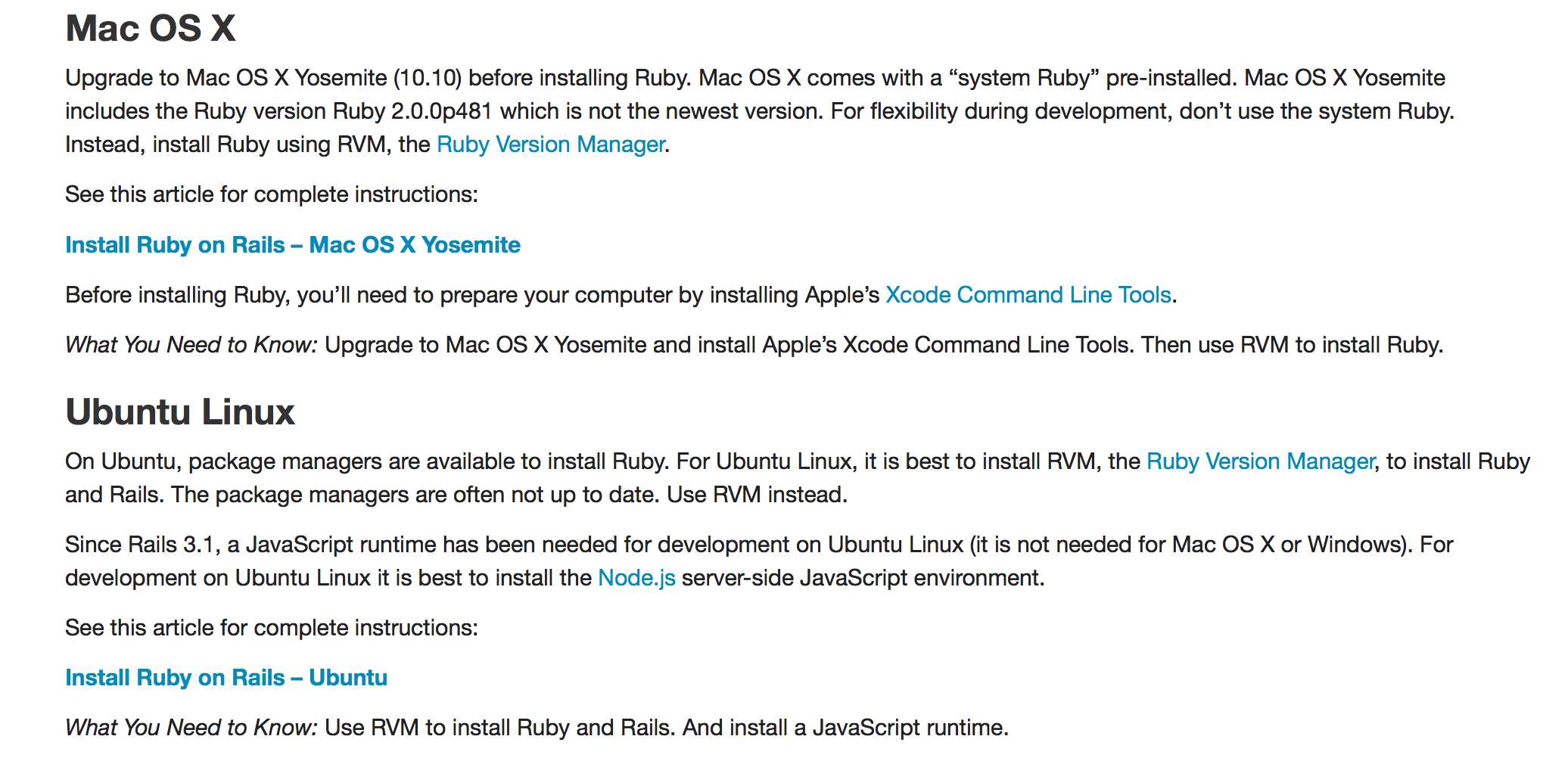 install ruby on rails for mac